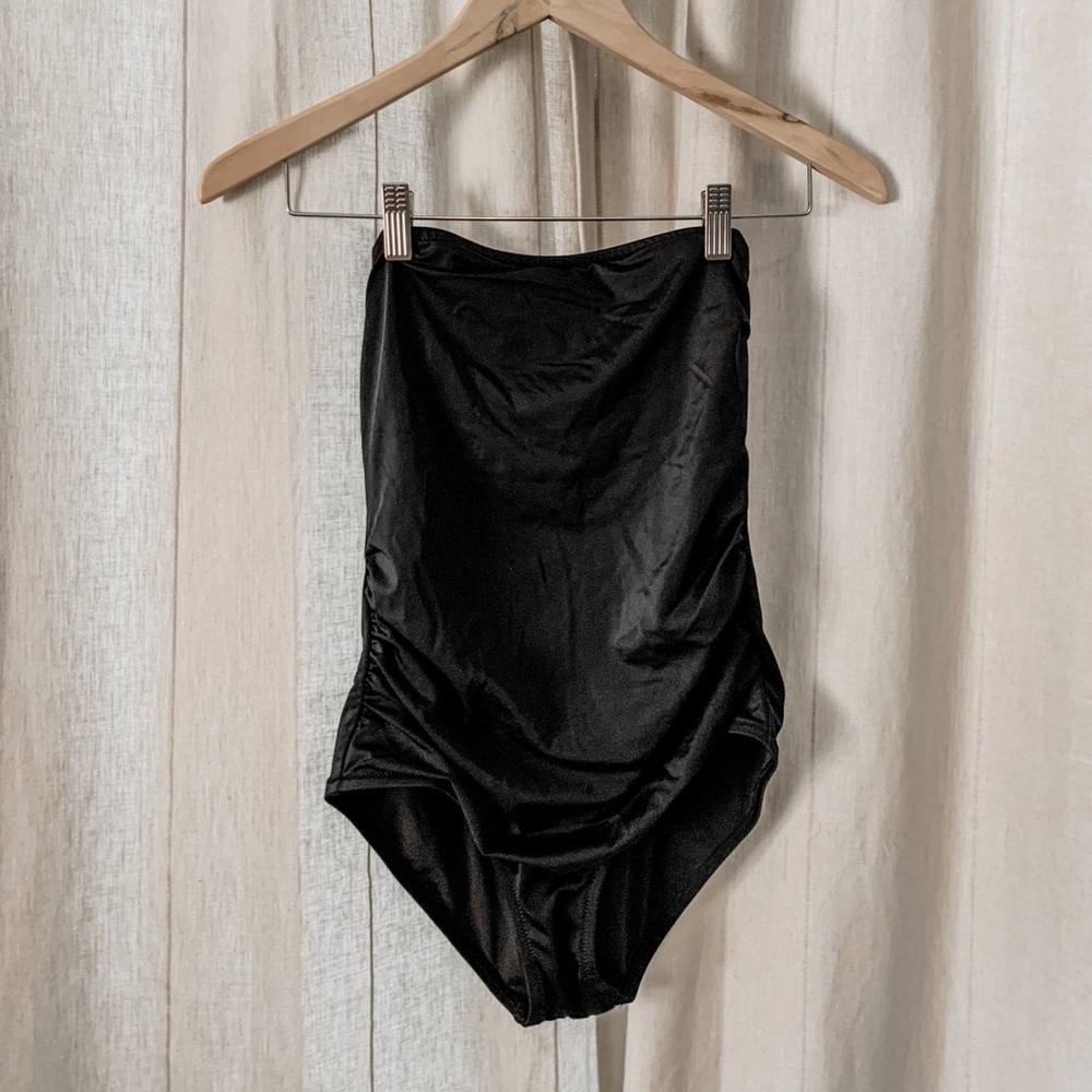 J. Crew Bandeau Rouched Swimsuit